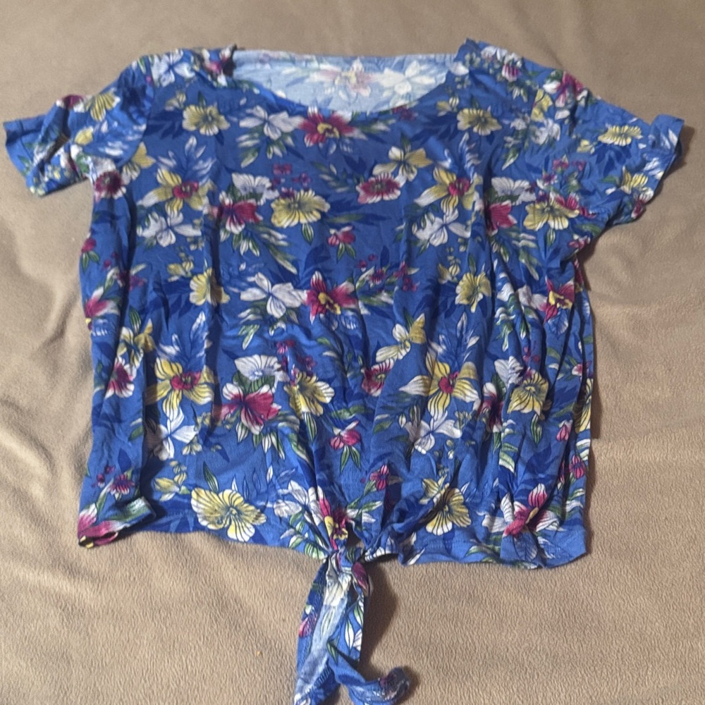 Preswick & Moore Blue Floral Camisole